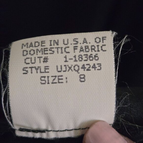 David Meister Beaded VNeck Black Sheath Dress Made In USA Size 8 - Picture 7 of 8